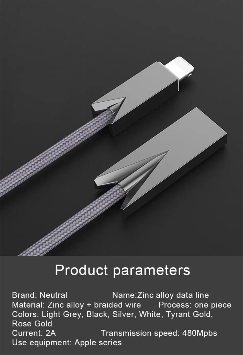 NOHON Fast Charging Cable Lighting Charge Cord For Apple iPhone X 8 7 6 6S Plus XS MAX iOS 9 10 11 Zinc Alloy Phone Charger Line (11)