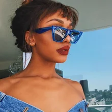 DAVE, Ретро стиль, кошачий глаз, солнцезащитные очки для женщин, фирменный дизайн, негабаритные Квадратные Солнцезащитные очки, рождественский подарок, очки для вождения, UV400