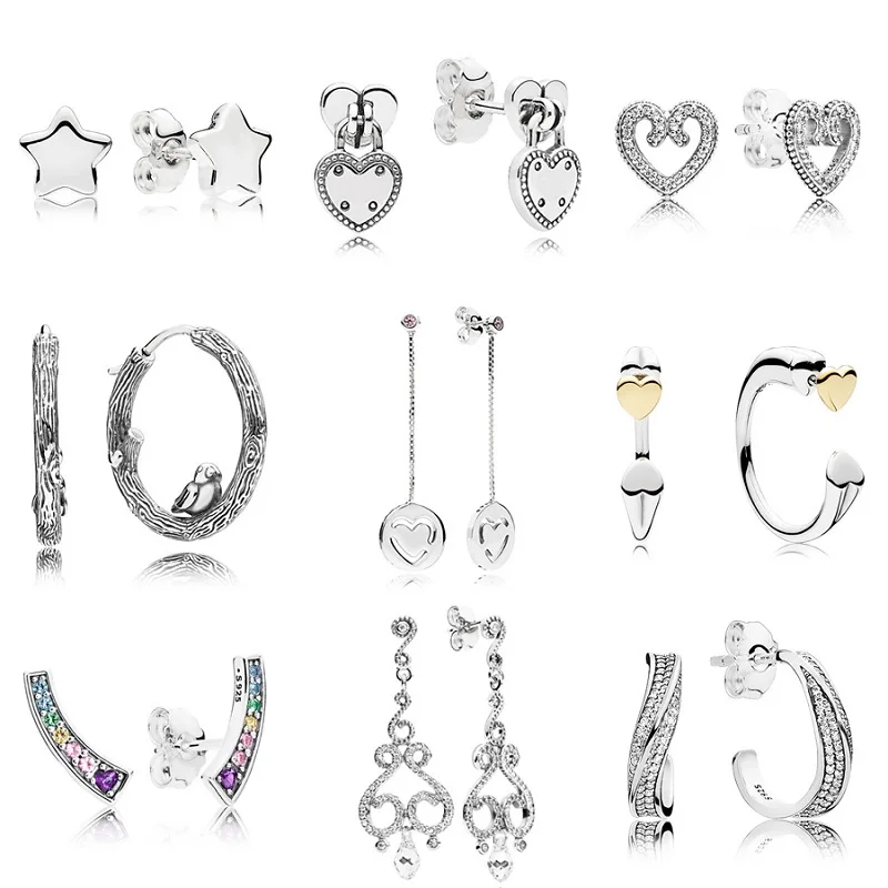 9 стилей, 1 пара, женские серьги-гвоздики, звездное сердце, кристалл, сделай сам, серьги, высокое качество, серьги для женщин, свадебные ювелирные изделия, подарок