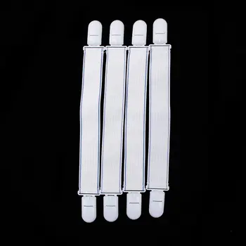 

4Pcs Bed Sheet Mattress Fasteners Elastic Grippers Clothes Clip Holder Strap