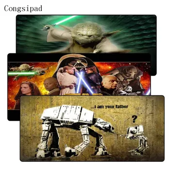 

Congsipad Star War Movie Large White Lockedge Gaming Mouse Pad For Laptop Computer Keyboard Pad Desk Cup Pad For Dota 2 CSGO LOL