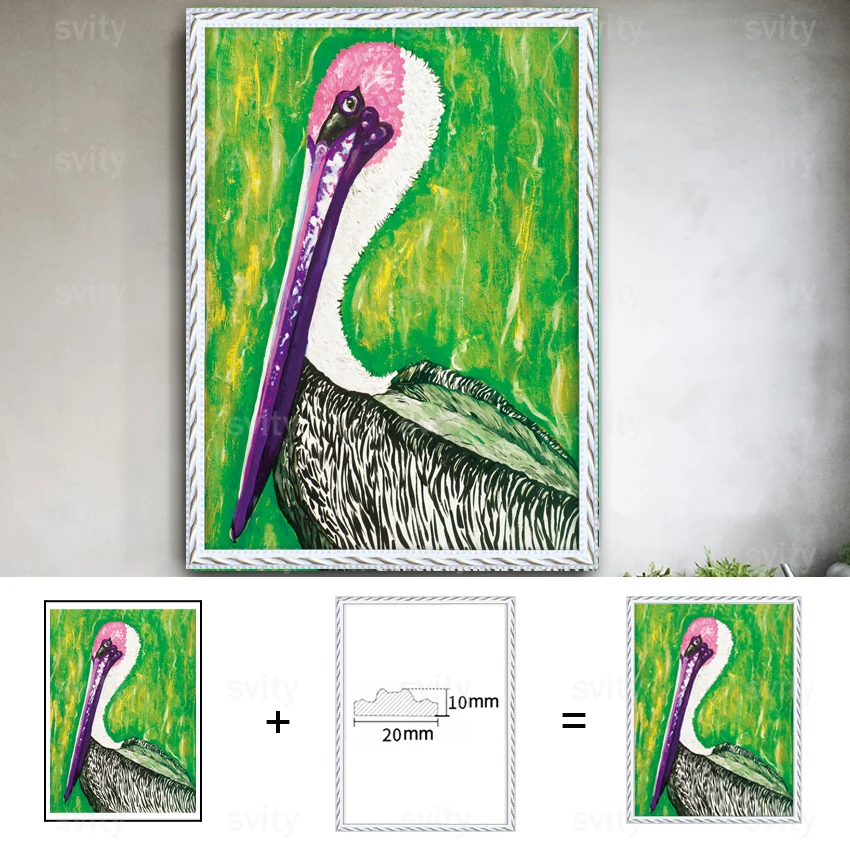 

Waterproof Self-adhesive Colorful bird cartoon Wall Painting Home Decoration painting Animal Poster for Baby Kids Room TZ077