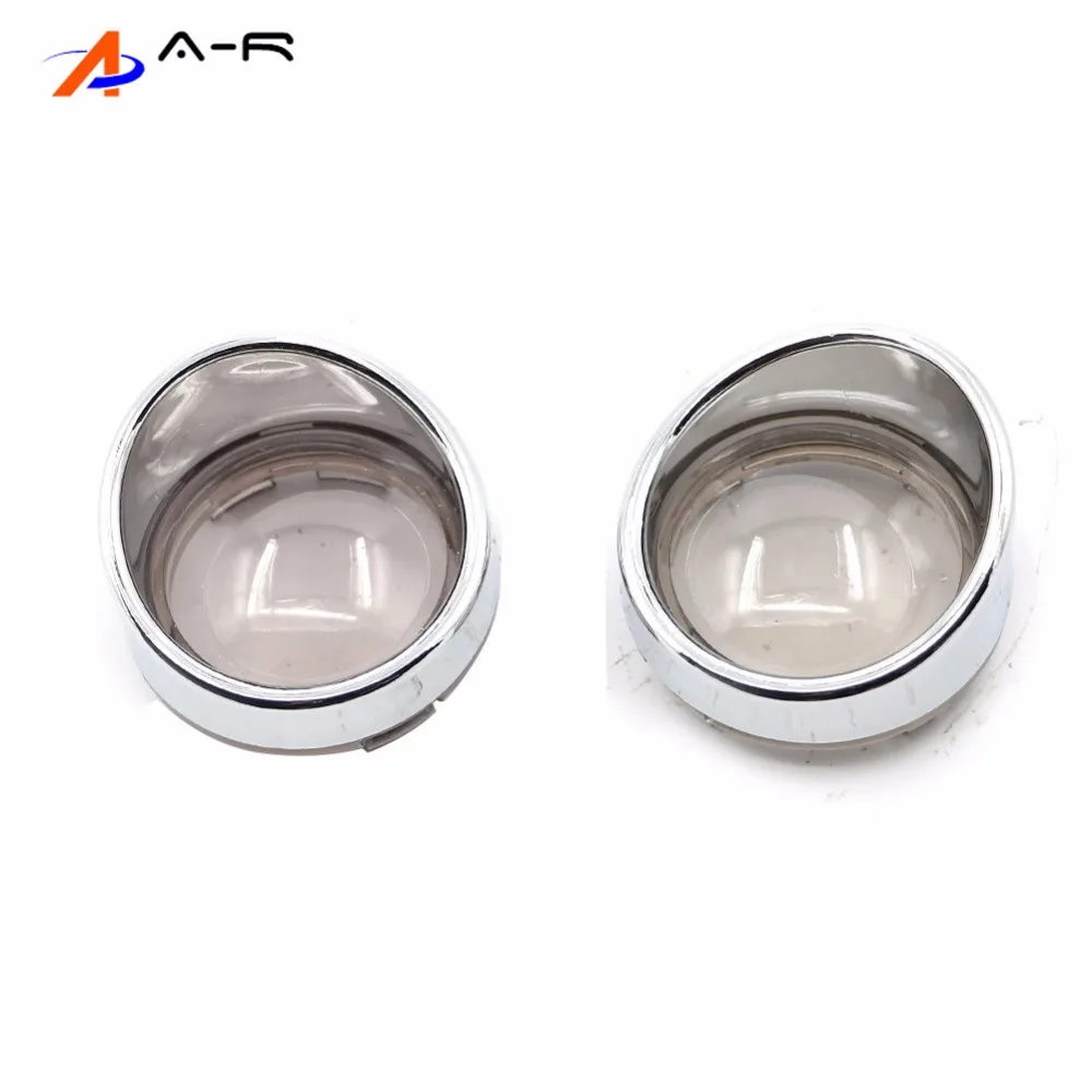 2 piece Motorcycle Turn Signals Indicators Lens Lights Covers Lights