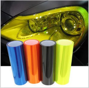 

by dhl or ems 100pcs Auto Car Tint Headlight Taillight Fog Light Vinyl Smoke Film Sheet Sticker Cover