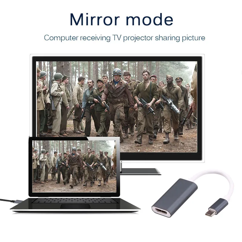 4 K Hd Usb-C конвертер Тип-C к Hdmi Thunderbolt 3 Usb 3,1 Hdtv адаптер для Macbook samsung Galaxy S9/S8