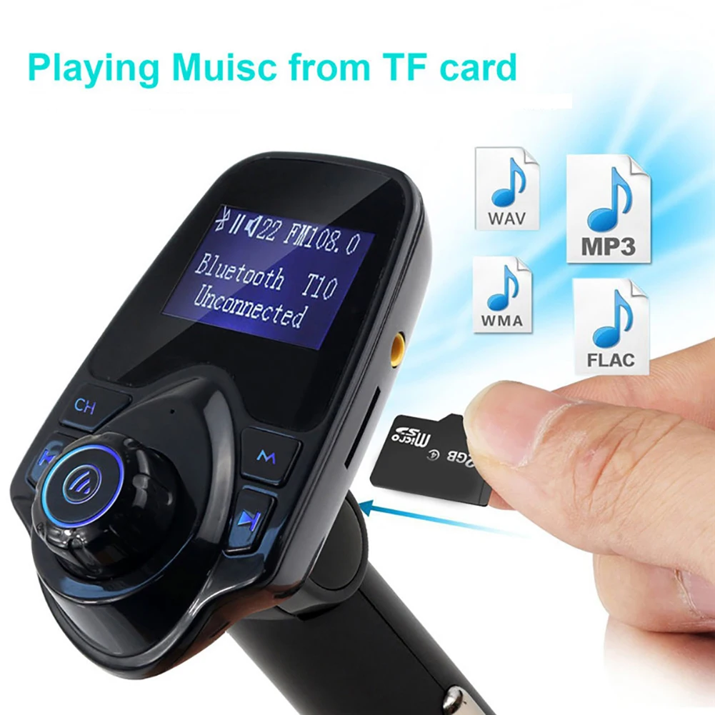 T11 автомобильный ЖК-дисплей Bluetooth MP3-плеер fm-передатчик Hands-free Dual USB зарядное устройство Автомобильный fm-передатчик