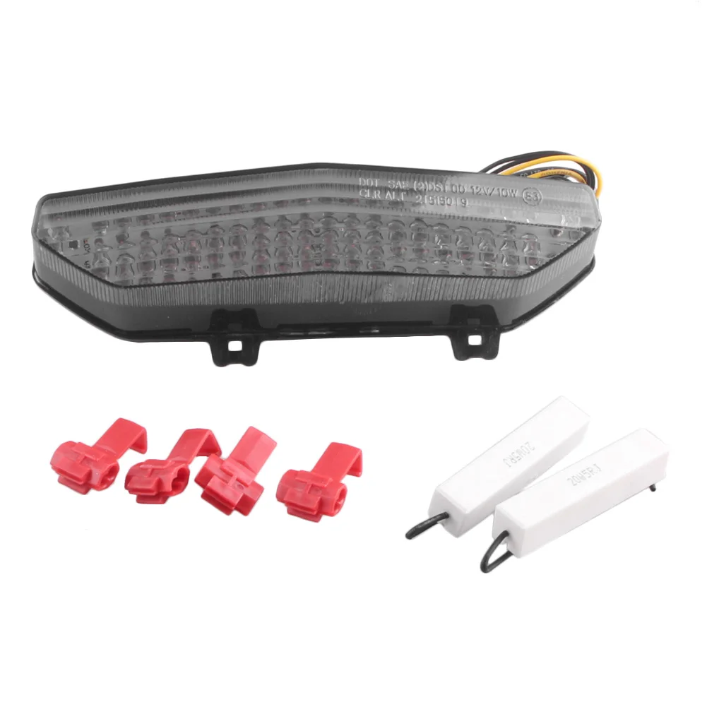 

E-Mark Integrated LED cycle Rear Tail Brake Light Turn Signal Stop Lamp Taillight For Kawasaki NINJA ZX6R /CONCOUR14 /GTR1400