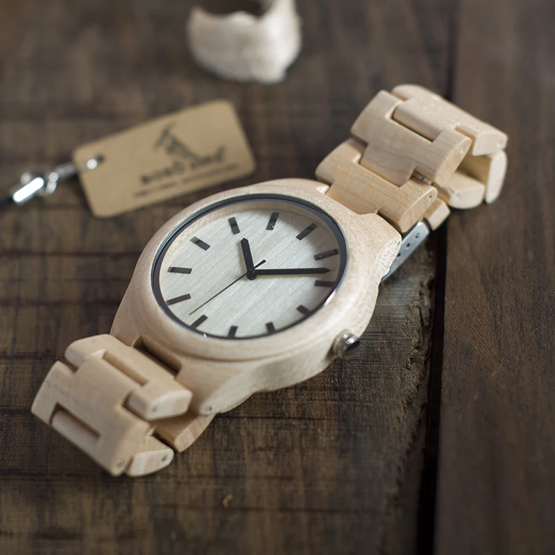 BOBO BIRD Top Brand Watch Men Wooden Timepieces Maple Wood Japan Movement Quartz Watches Wood Gift Box Accept Logo Drop Shipping BOBO BIRD Top Brand Watch Men Wooden Timepieces Maple Wood Japan Movement Quartz Watches Wood Gift Box Accept Logo Drop Shipping