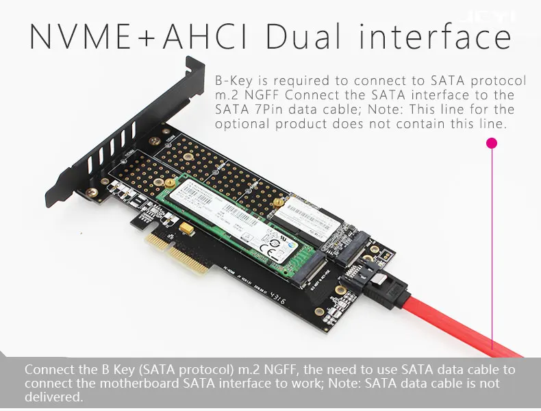 M.2 NVMe SSD NGFF к PCIE X4 адаптер M ключ B ключ двойной интерфейс карты все размеры m2 карты адаптер Поддержка PCI Express x4 2230-22110