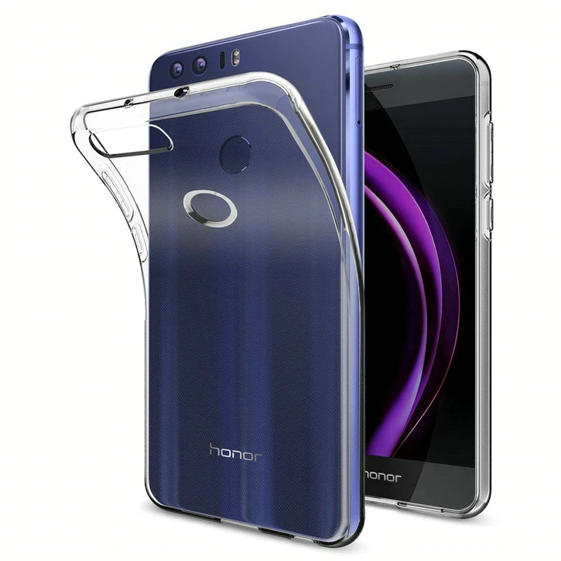 Чехол для huawei Honor 8 TPU Силиконовый прочный прозрачный мягкий чехол защитный на