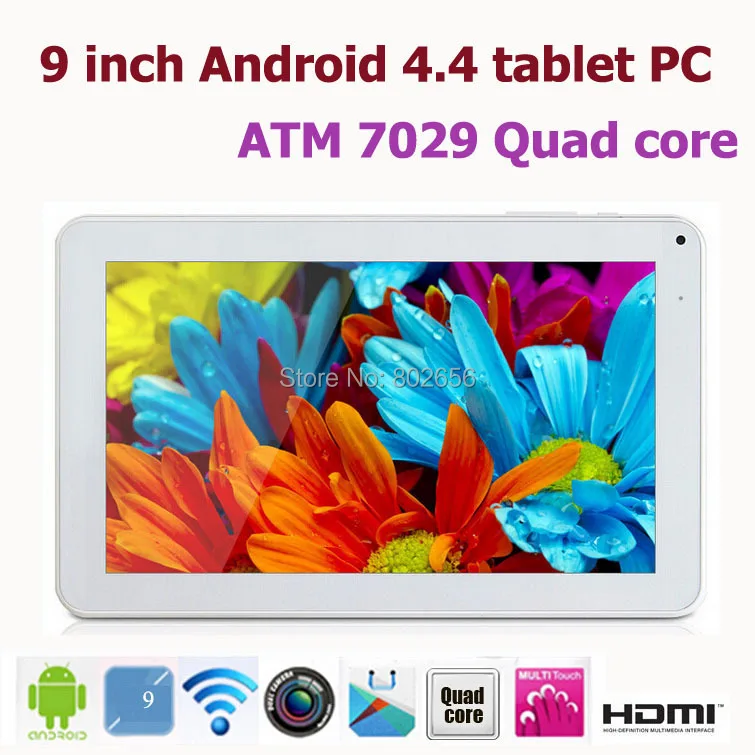 Lowest Price Tablet 9"ATM7029 Tablet pc Google Android 4.4 Quad core HDMI Flashlight Bluetooth 512M/8G 3500mAh WIFI 800*480 Capacitive touch Lowest Price Tablet 9"ATM7029 Tablet pc Google Android 4.4 Quad core HDMI Flashlight Bluetooth 512M/8G 3500mAh WIFI 800*480 Capacitive touch