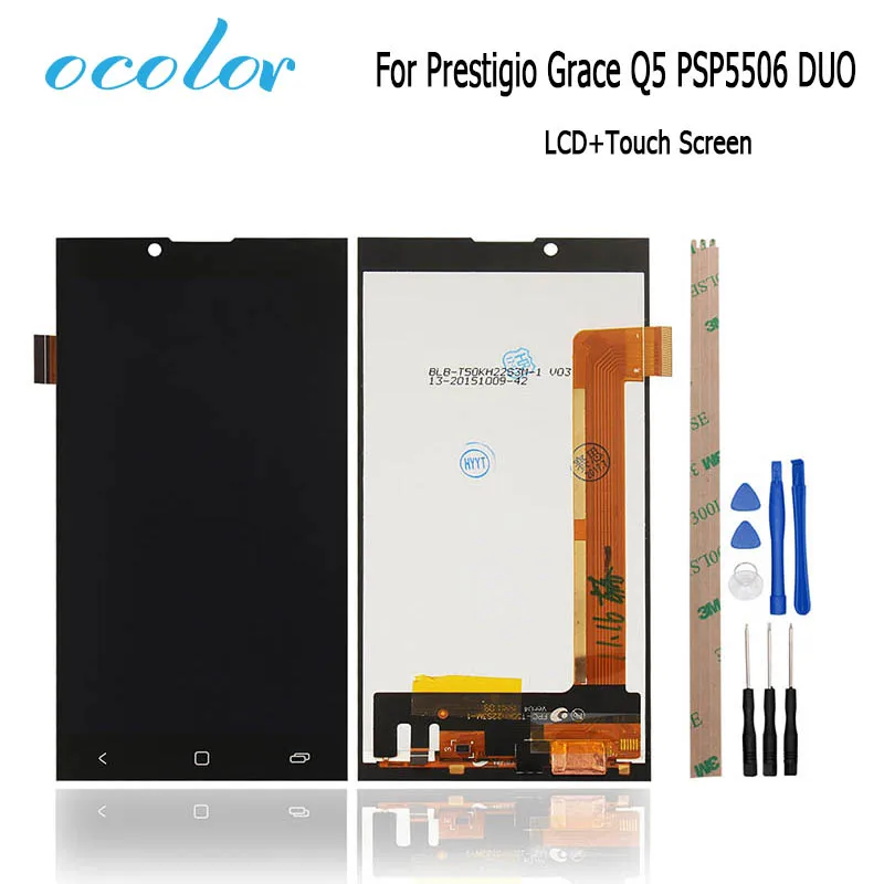 Для мобильного телефона Prestigio Grace Q5 PSP5506 Duo ЖК-дисплей Дисплей + Сенсорный экран 5