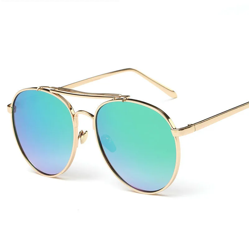 Новые солнцезащитные очки дизайнер бренда женской одежды паровые панк металлические женские мужские ретро высококачественные зеркальные солнцезащитные очки с покрытием