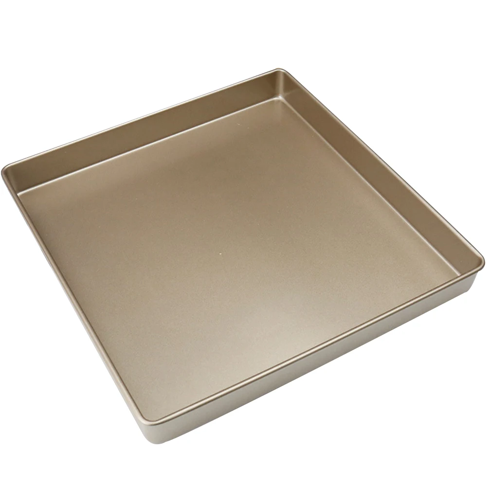

Non-stick Durable Kitchen Supplies Easy Clean Pastries Making Carbon Steel Heat Resistant Square Baking Pan