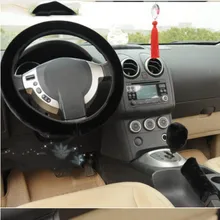 1 шт. высококачественный мягкий теплый шерстяной плюшевый зимний чехол рулевого колеса автомобиля Универсальный 35-40 см в диаметре