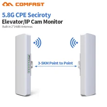 Routeur wi fi 5.8G, 2 pièces 3 5km longue Distance pour lextérieur, amplificateur de Signal, Point Wifi AP pont sans fil CPE antenne AP 