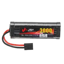 J & Y 8.4 В 3000 мАч NiMH Перезаряжаемые Батарея пакет для трансивера разъем для Traxxas RC модели игрушечных автомобилей запчасти для авто
