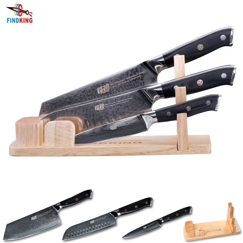 Набор ножей с ручкой FINDKING G10 7 дюймовый Нож для мясника нож santoku 5 Фруктовый 67 слоев