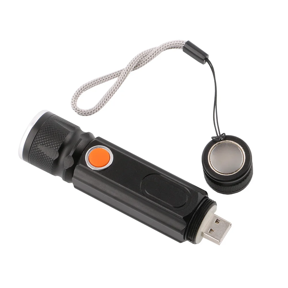 USB 3800lm светильник-вспышка с магнитом COB+ XM-L T6 удобный светодиодный светильник-вспышка USB Перезаряжаемый фонарь, карманный светодиодный светильник-вспышка