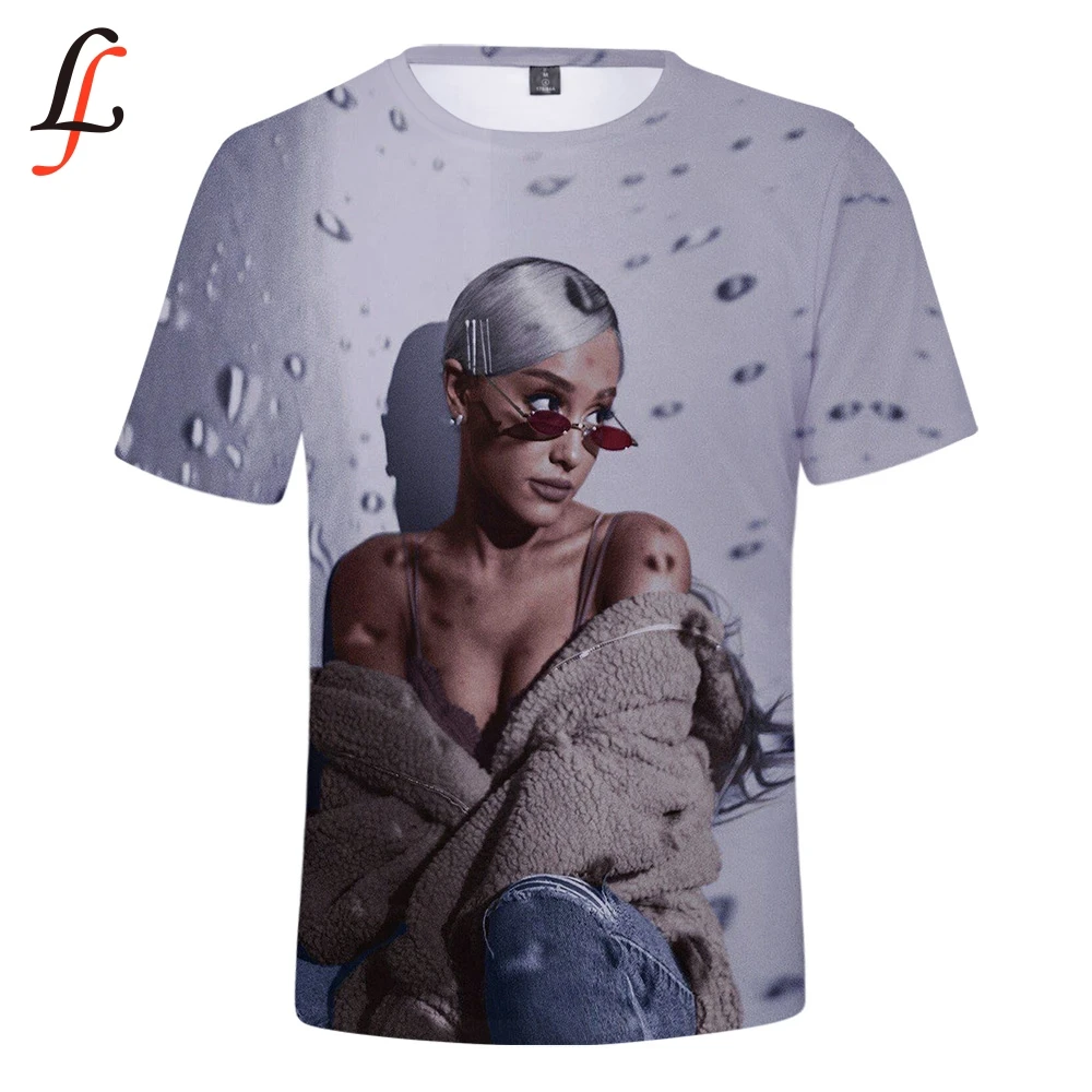 

Ariana Grande Casual T-shirts Women Men Summer Clothes K pop Harajuku Hot Sale Short Sleeve Tee Shirt Plus Size 4XL T Shirt