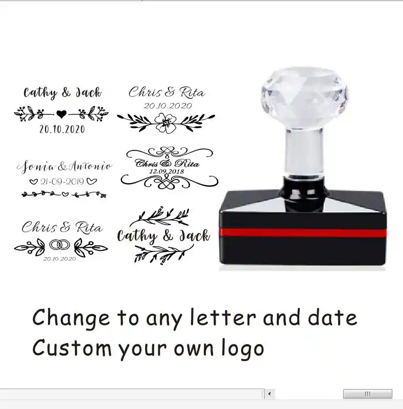 Custom Photosensitive Stamp Wedding Self Inking For Invitation Address Envelope Rectangle 3x5cm Personalized Stamps Aliexpress Custom Photosensitive Stamp Wedding