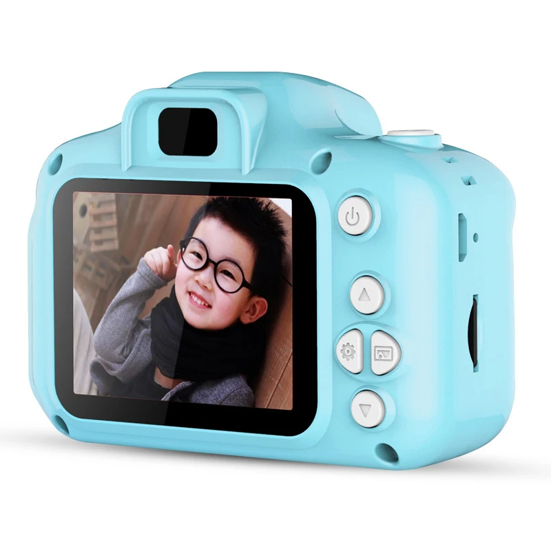 Children Mini Cute Digital Camera 2.0 Inch Take Picture Camera 1080P Children Toys Video Recorder Camcorder Kids Digital Camera - Цвет: Синий