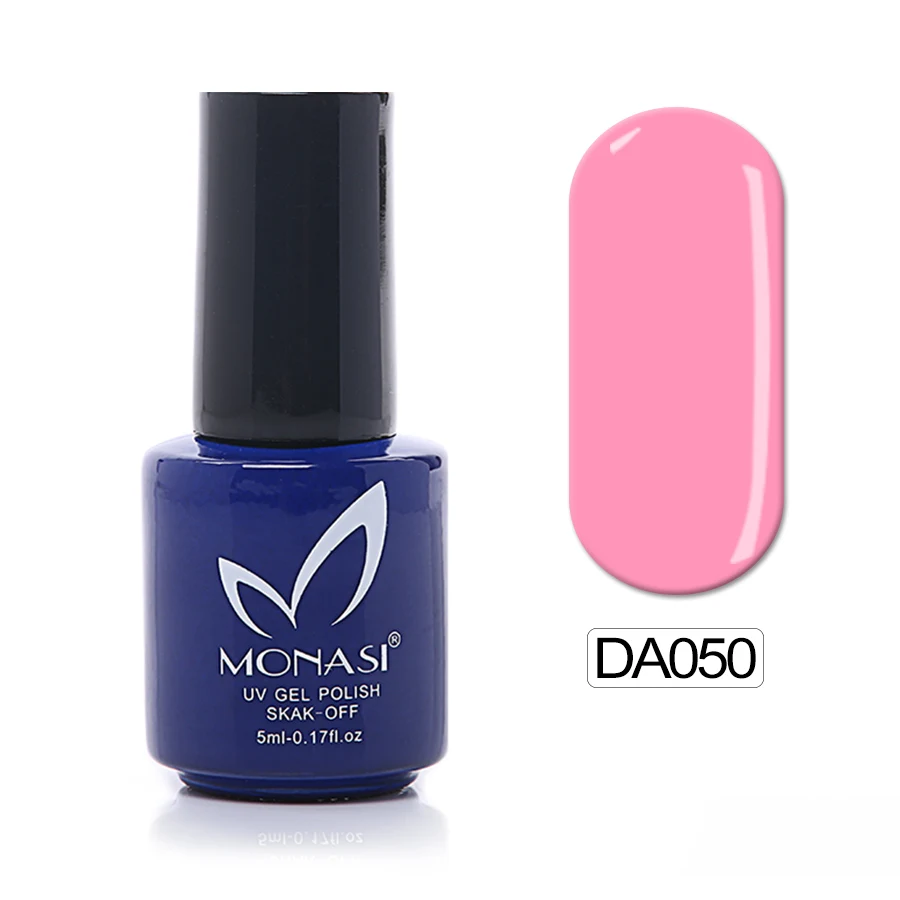 MONASI дизайн ногтей маникюр глубокий Rossi розовый УФ-гель для ногтей блестящая поверхность Французский маникюр гель УФ замочить от гель-лака - Цвет: DA050