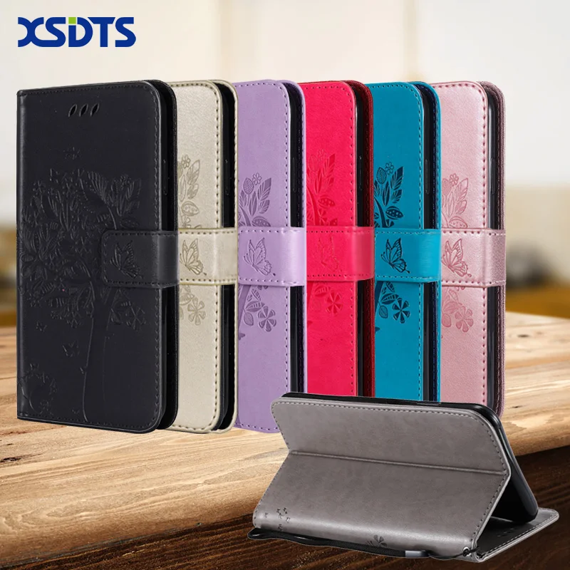 

XSDTS Wallet Case Card Stand Flip Case For Xiaomi Redmi Note 4 4x 6 Pro MI A1 A2 Lite Pocophone F1 Global Version Cover Coque