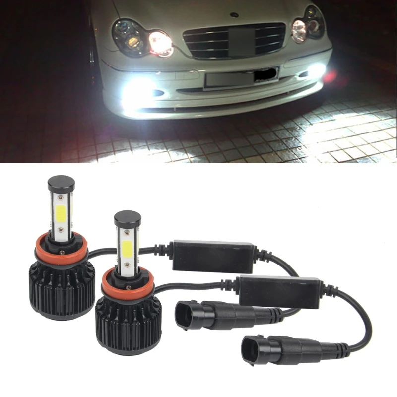 

2xNEW High Performance H11 160W 18000LM LED Headlight Kit Beam Bulbs 6000K
