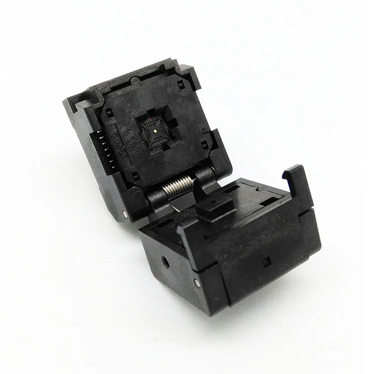 

ANDK QFN32 MLF32 WLCSP32 IC Test Burn in Socket IC body Size 5*5 Pin Pitch 0.4 mm Flash Connector with clam-shell adapter