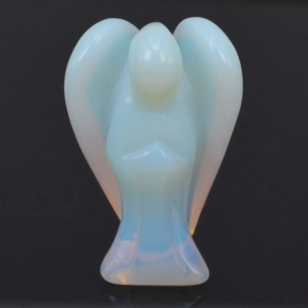 1.5inch Opalite Gems Carving Angel Natural Crafts Stone Figurine Chakra Healing Reiki Stone 1.5inch Opalite Gems Carving Angel Natural Crafts Stone Figurine Chakra Healing Reiki Stone