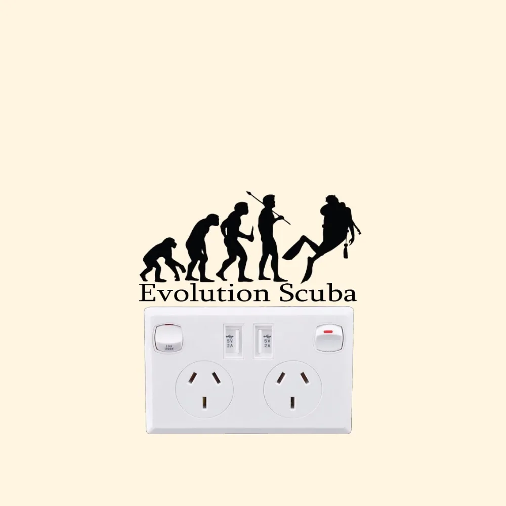 Дайвинг Evolution виниловый стикер для переключателя Творческий дом украшения