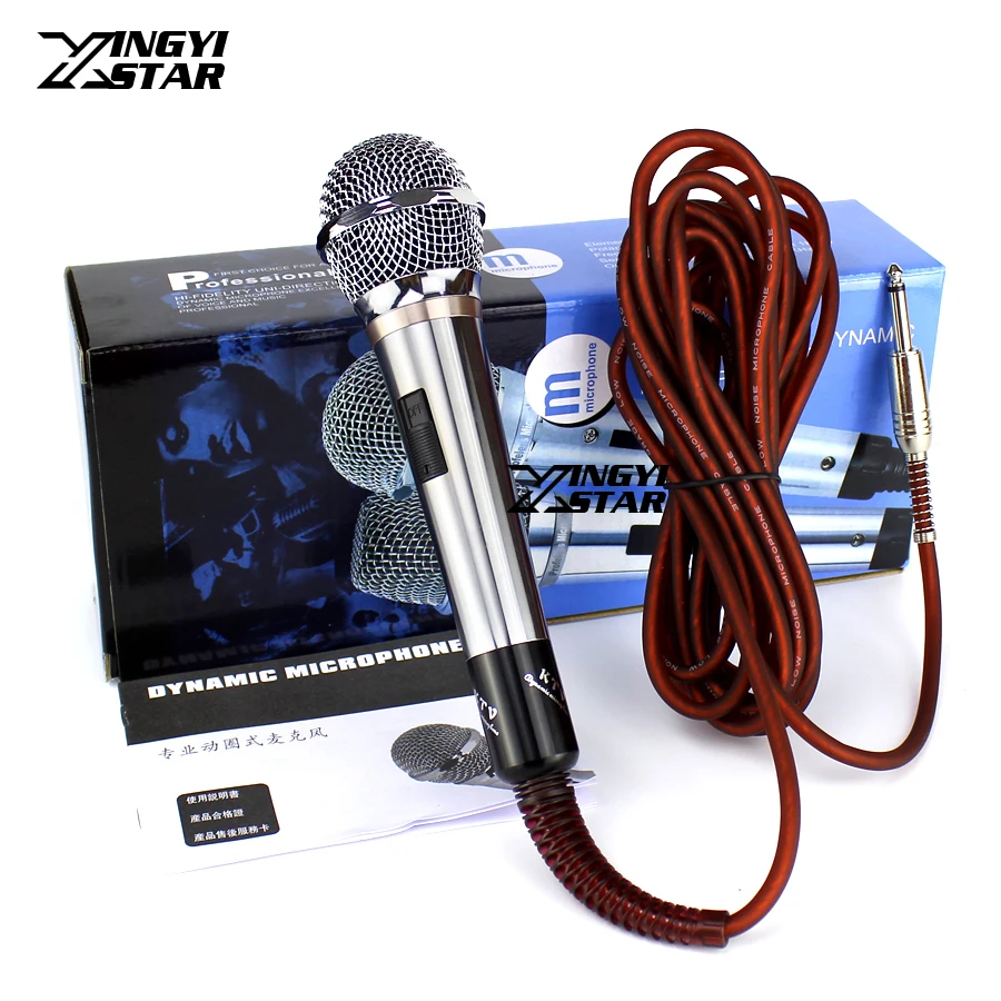 Wired Mic Handheld Vocal Microfono Professional Dynamic Microphone For