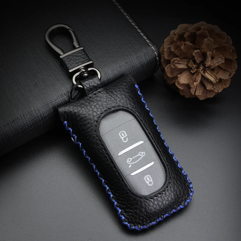 Универсальный кожаный чехол для автомобильных ключей Toyota Camry Ford Mondeo AUDI Peugeot