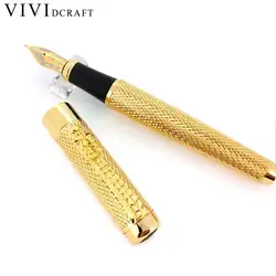 Vividcraft лучше благородный Jinhao 1200 Дракон Клип ролика Шариковая ручка полная золотой офисные Интимные аксессуары для студентов подарочные