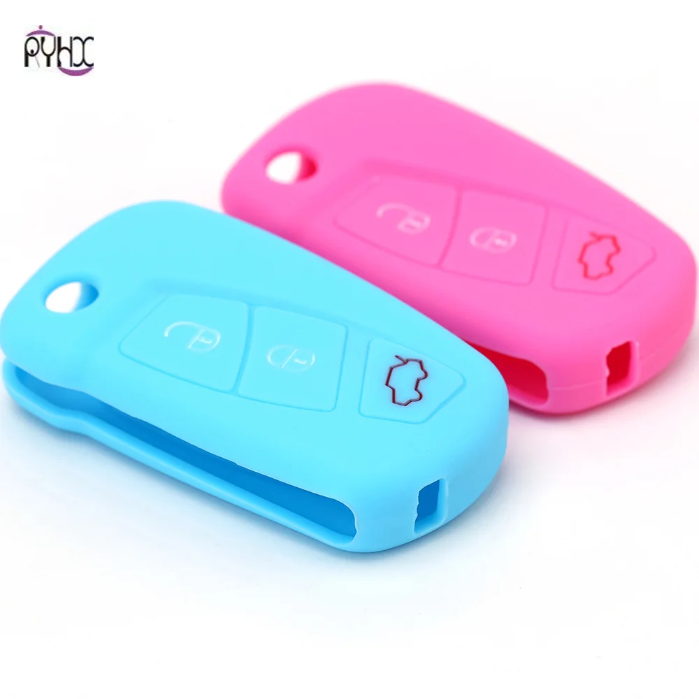 Factory price 3 button key protection silicone car case suit For Mendeo MK3 kuga Fiesta Escape Ecosport holder | Автомобили и