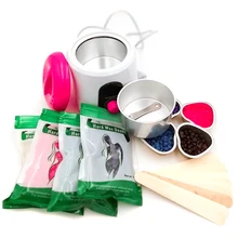 New Lcd Display Mini Melting Wax Heater Hair Removal Waxing Machine Set With 4 Packs Of Wax Beans 10 Scraping Wax Sticks 4 Hea