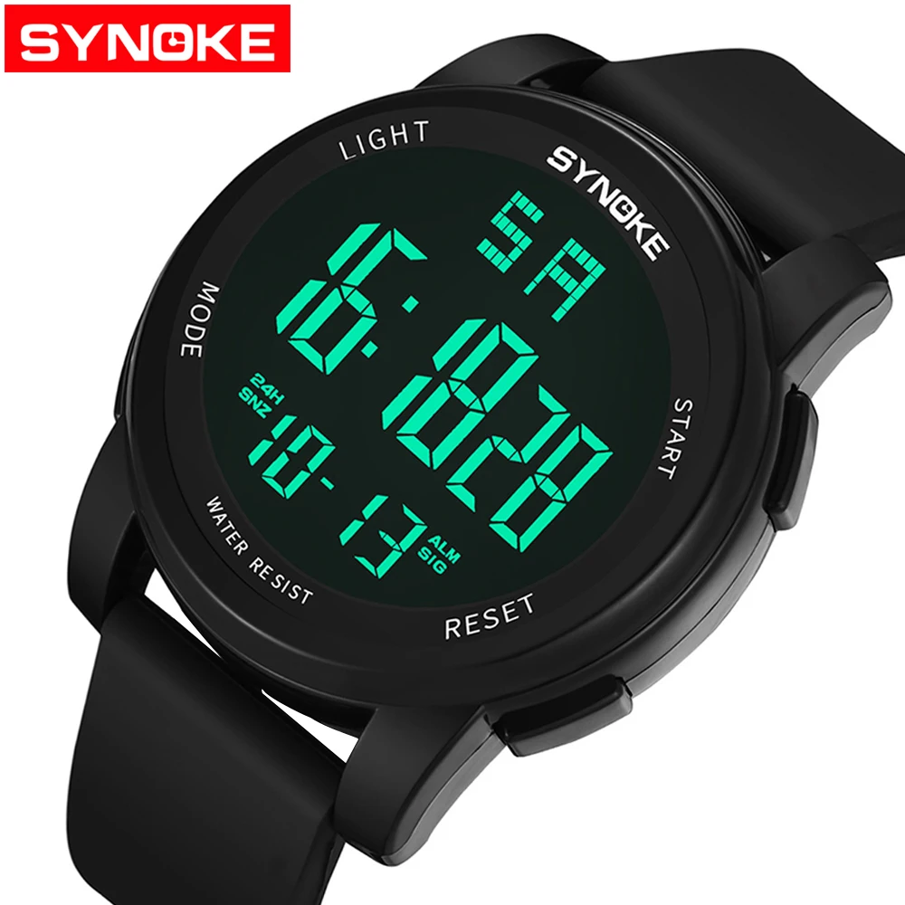 SYNOKE Famous Digital Watches Men Luxury Top Brand LED Watch Male Sport