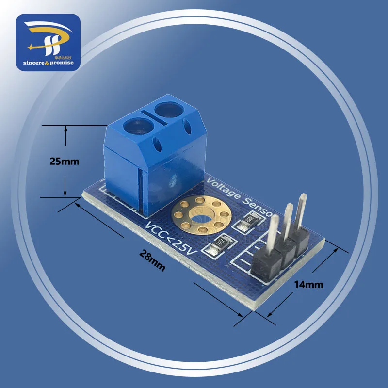 

Smart Electronics Standard Voltage Sensor Module Test Electronic Bricks Smart Robot for arduino Diy Kit