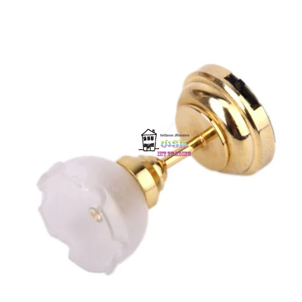 1:12 Dollhouse Miniature Ceiling Lamp LED light Battery Operated Lamp White