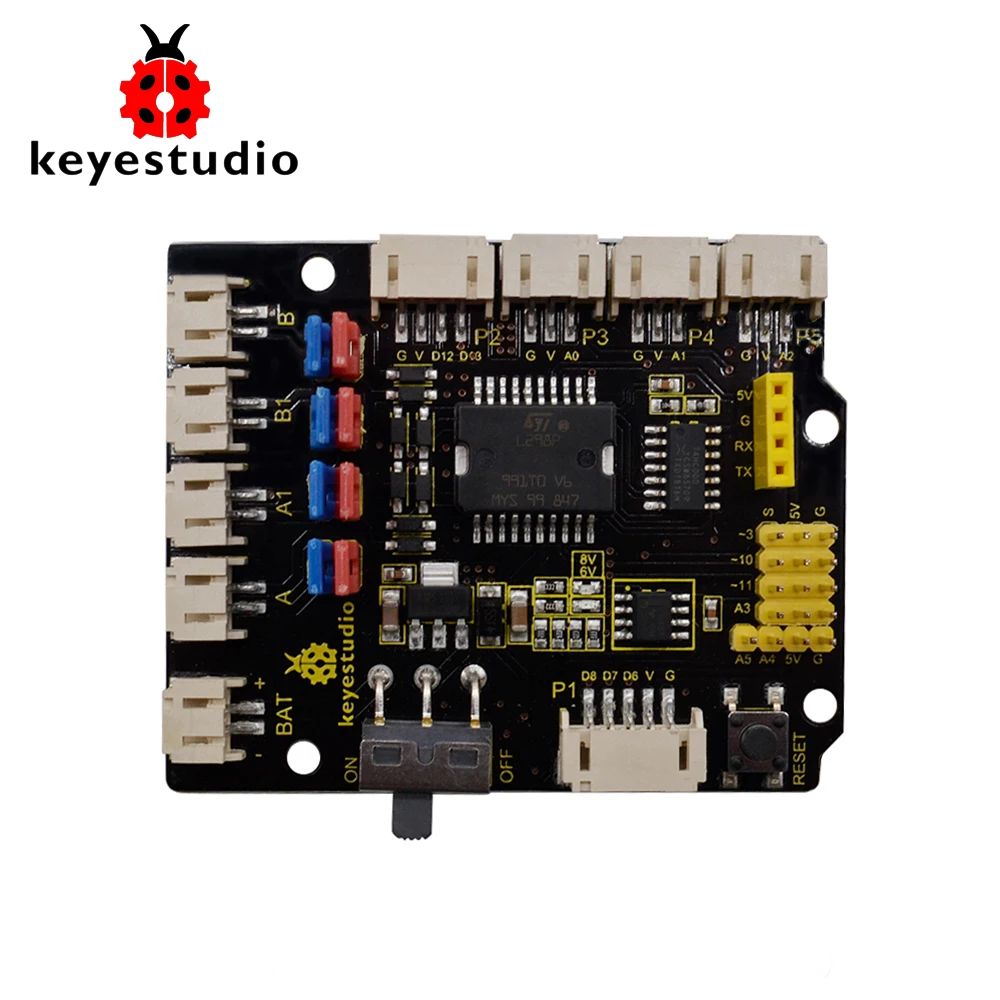 Keyestudio быстроразъемный щит моторного привода V2 для робота Arduino | Электронные