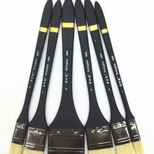 6 шт./компл., высокое качество, с щетиной(Стоматологическая полировальная щетка картина плоская кисть акриловая кисть для теней для век набор для рисования товары для рукоделия