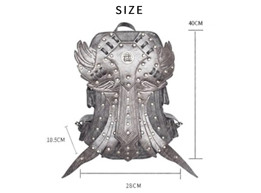 Стимпанк, мужской рюкзак, Ретро стиль, готика, Ретро стиль, рок-Сумки из искусственной кожи, Панк Сумка, Wo, мужские коричневые рюкзаки со съемным крылом