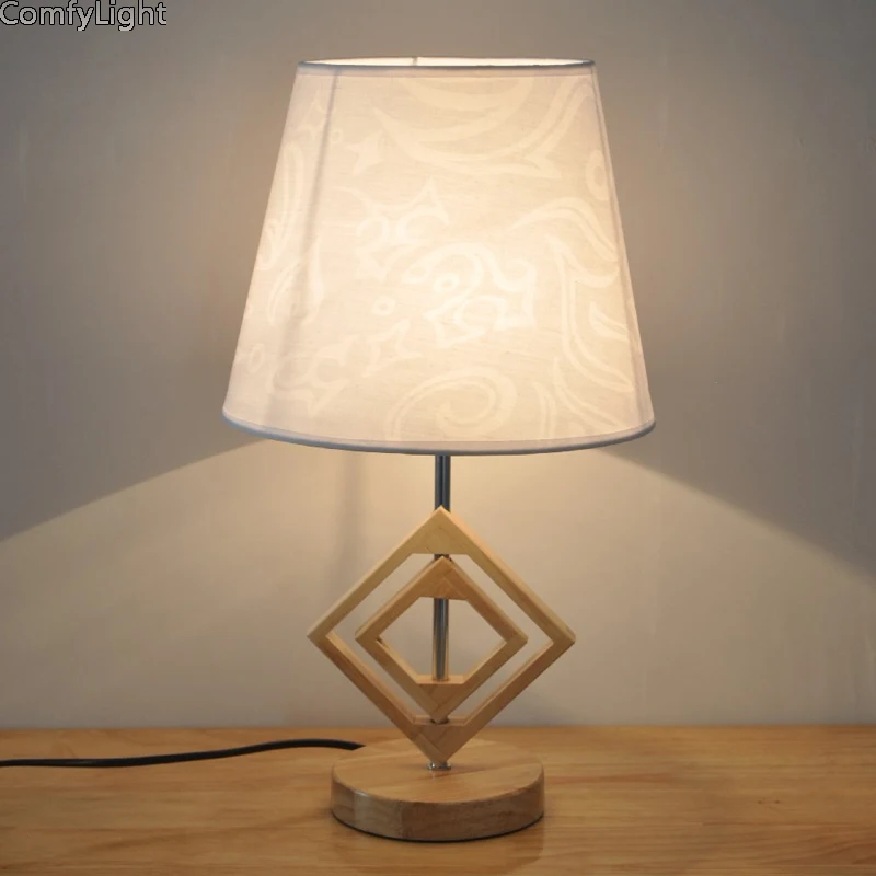 Bedside desk lamp wood Reading Lamp Eye Protection Desk Lamps LED
