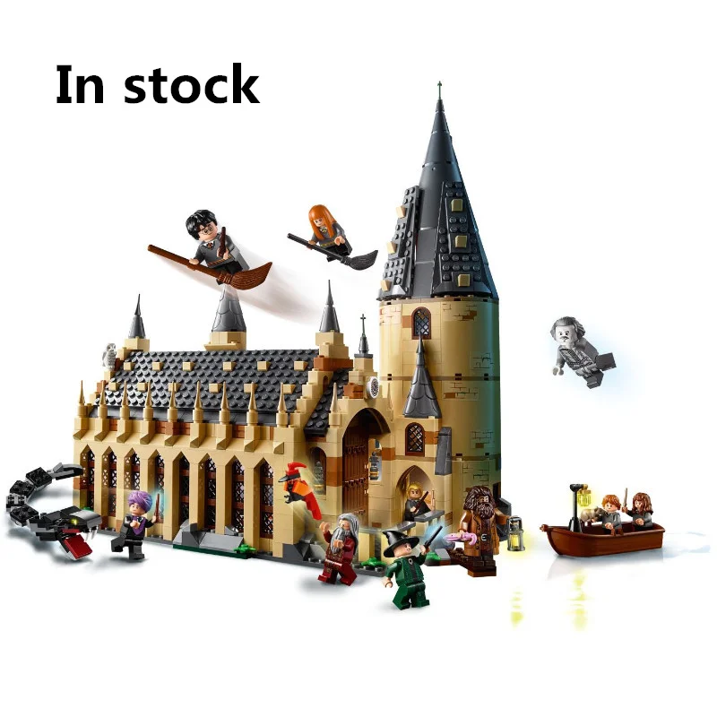 

New Harry Potter Serices Hogwarts Great Hall Compatibility Legoing Harry Potter 75954 Building Blocks Bricks Toys Gift Christmas