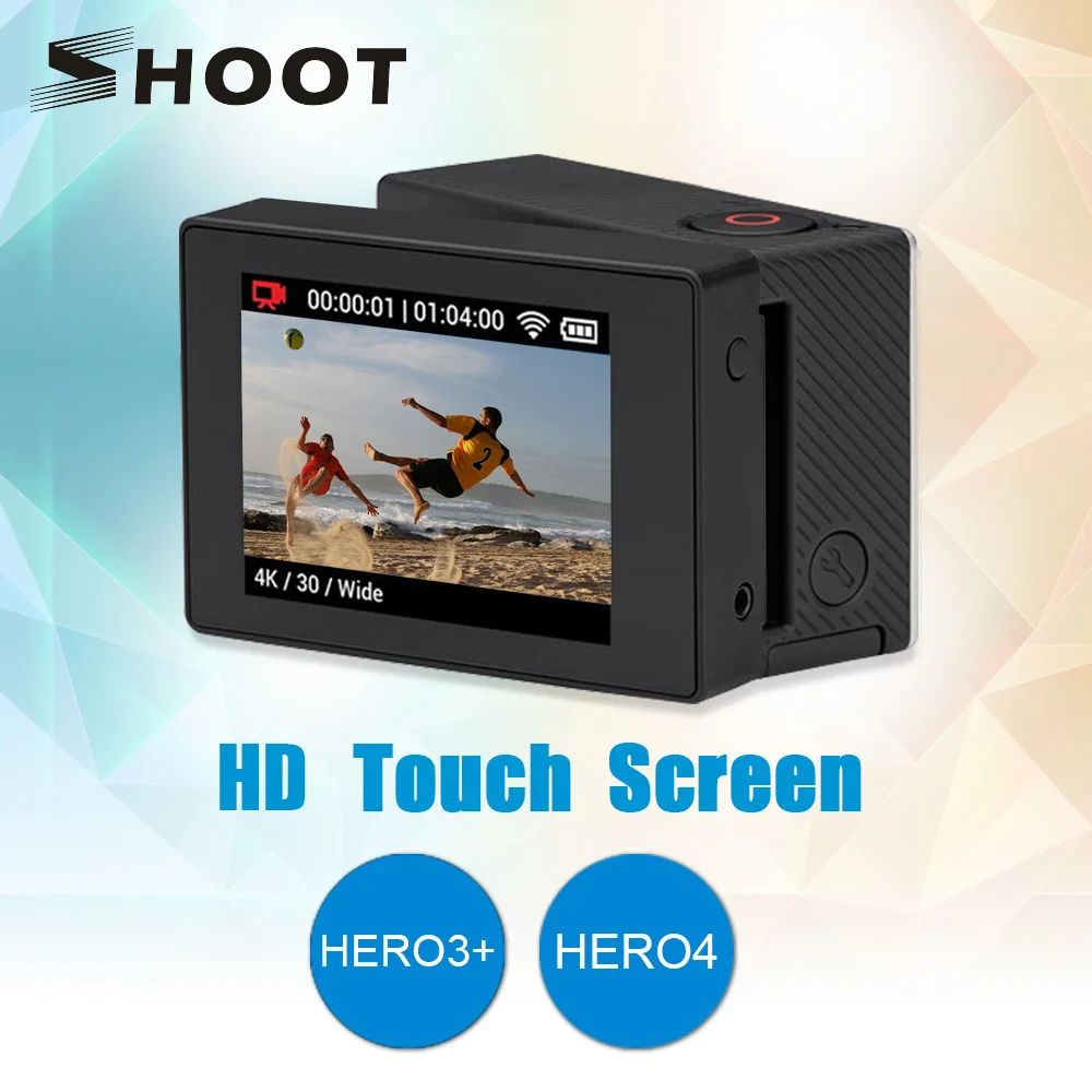 SHOOT External 2 inch Go Pro Touchable LCD Display Touch Screen For