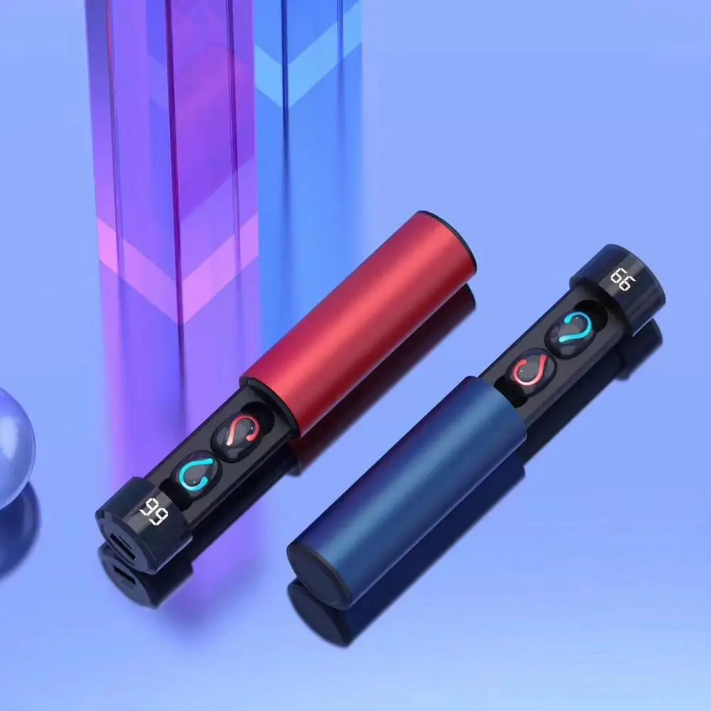 Bluetooth наушники Bovitar 5 0 с цифровым дисплеем для Xiaomi и других телефонов|Наушники