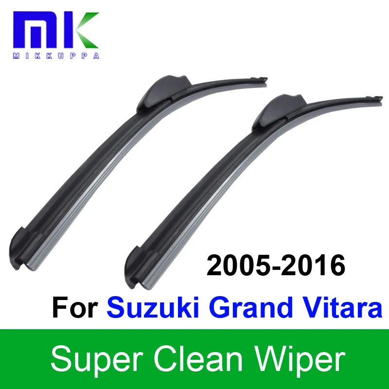 

Car Wiper Blades For Suzuki Grand Vitara 2005 2006 2007 2008 2009 2010-2016 Silicone Rubber Windshield Wipers Auto Accessories