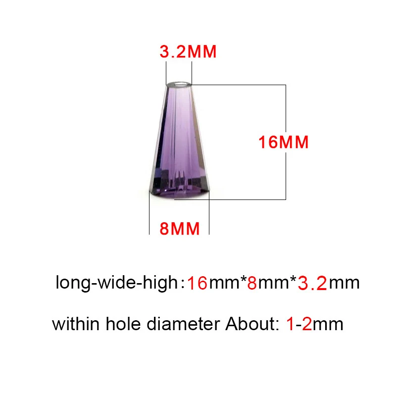 8*16 мм 50 шт Австрийские хрустальные бусины в форме башни конические бусины для украшений аксессуары для изготовления браслетов DIY