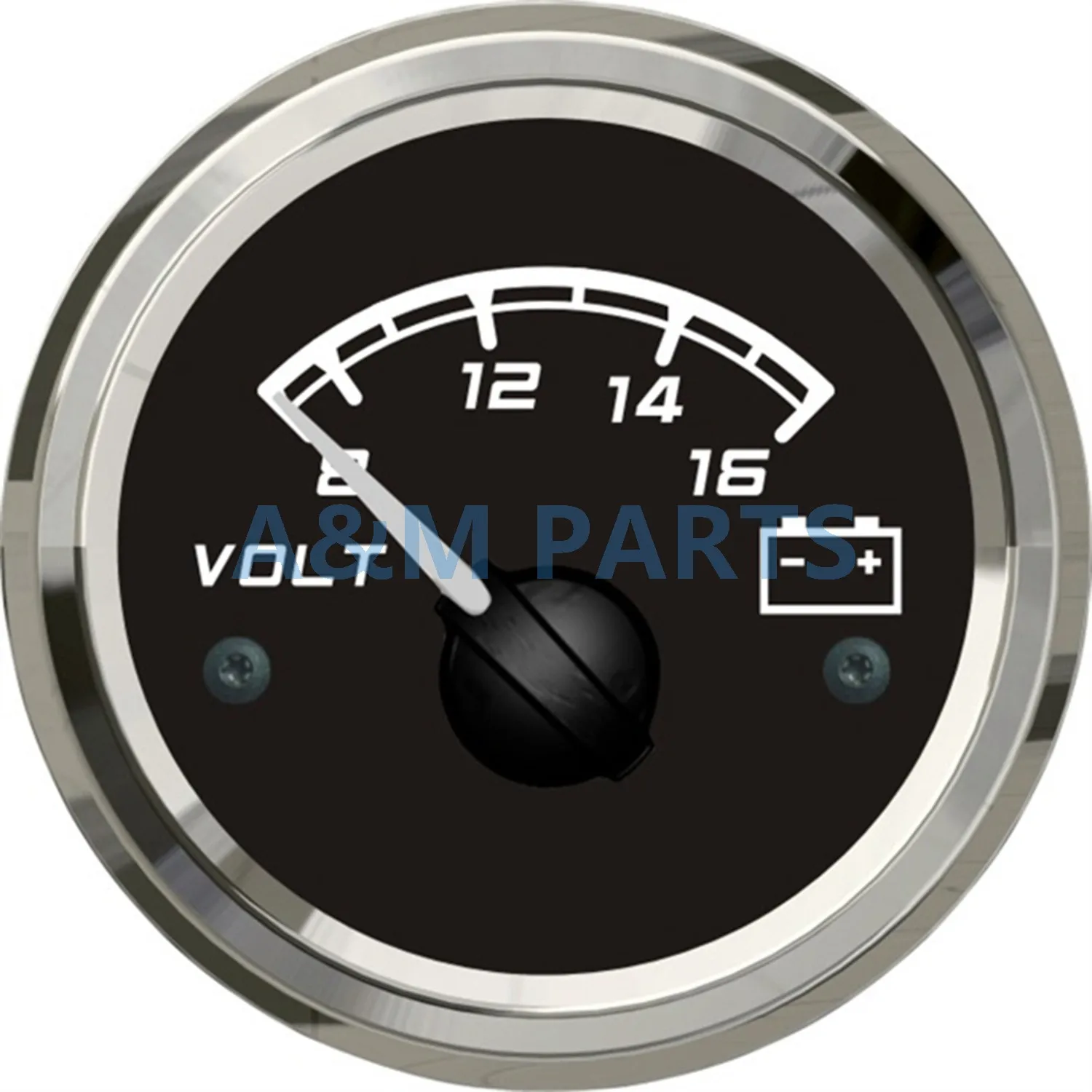 KUS Marine Battery Voltage Gauge Boat Car Truck RV Voltmeter Volt